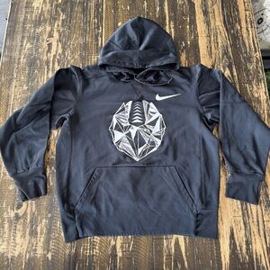 NIKE ⭐️ FOOTBALL 💕 Black Hoodie with Geometric Design - SMALL
